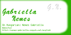 gabriella nemes business card